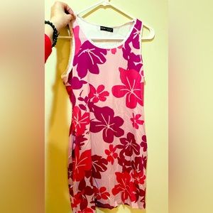 Tropical Print Bodycon Dress